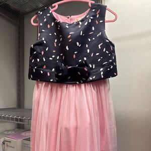 Crewcuts satin sprinkle and tulle dress 3T